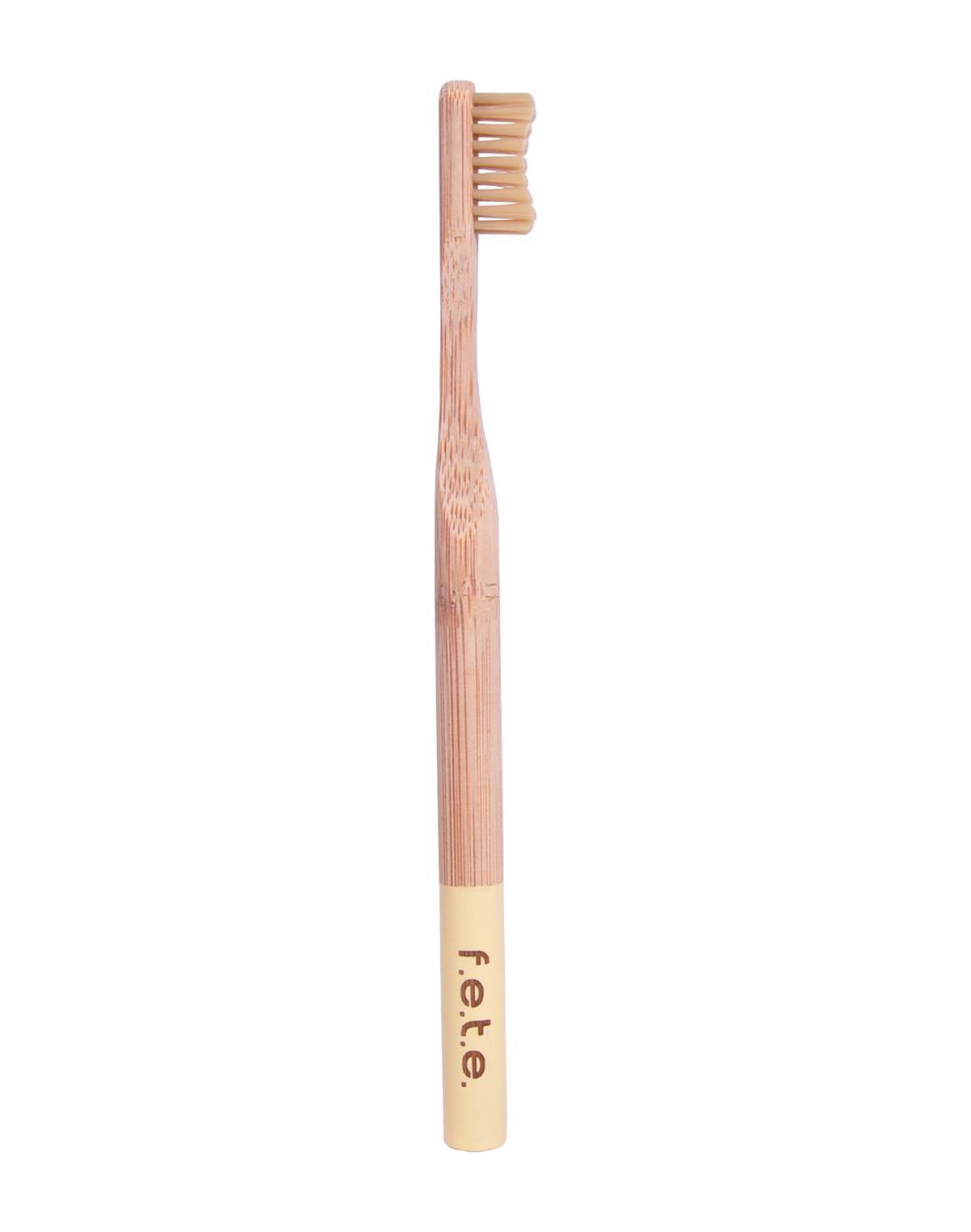 FETE Bamboo Toothbrush Single Soft Beige