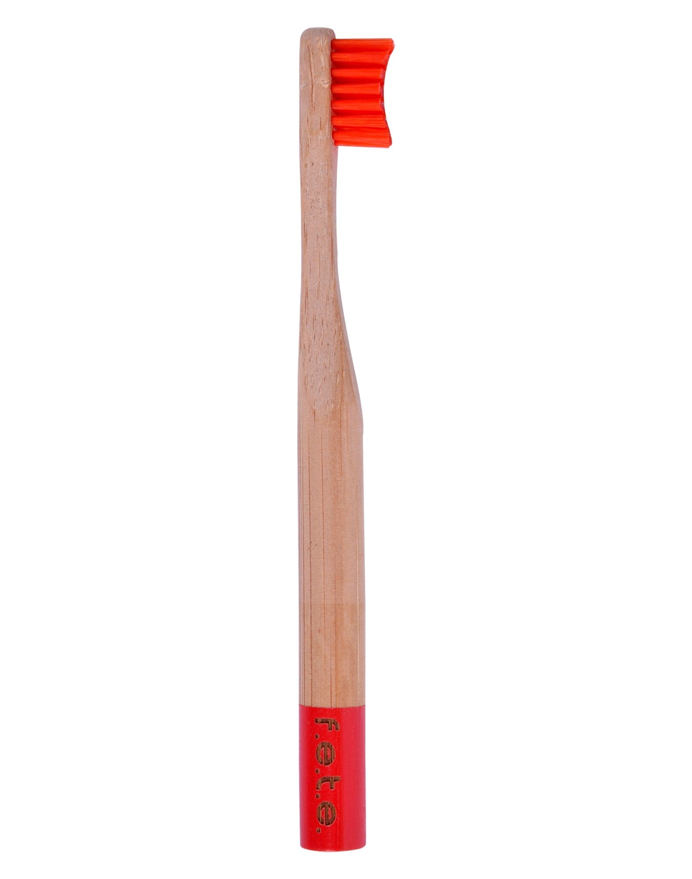 FETE Children's Bamboo Toothbrush Single Soft Red