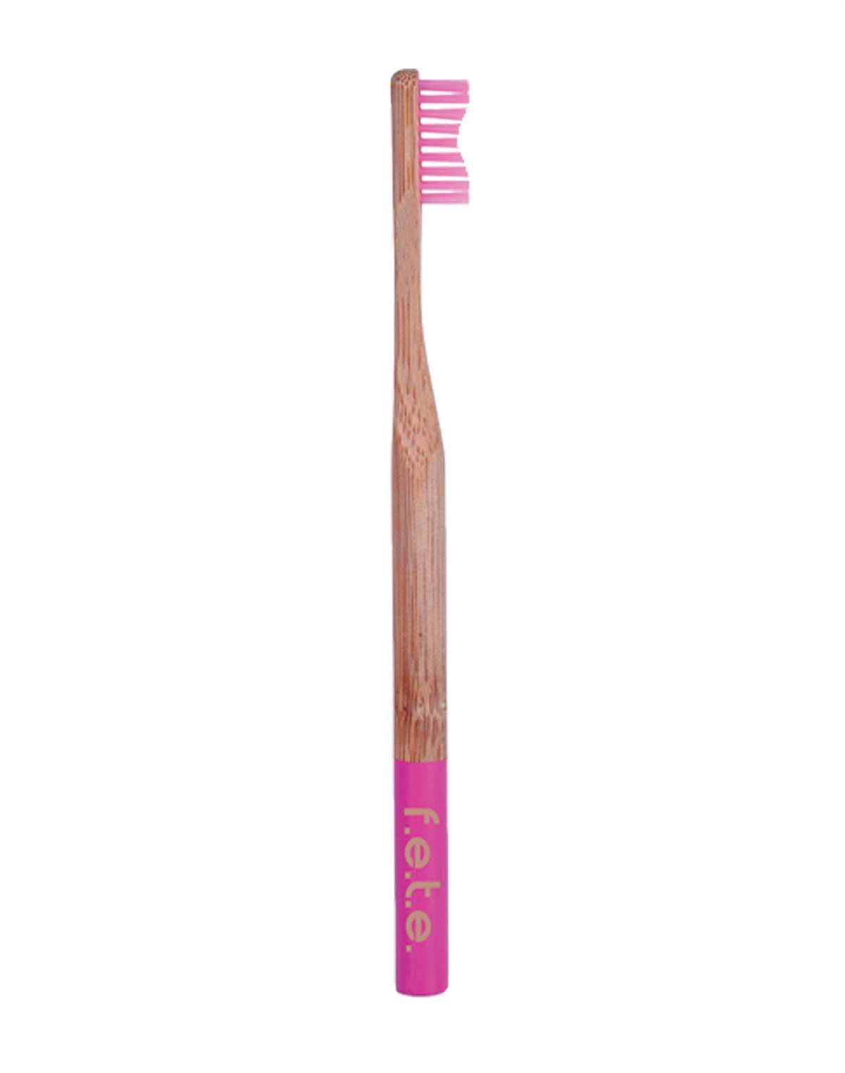 FETE Bamboo Toothbrush Single Firm Pink