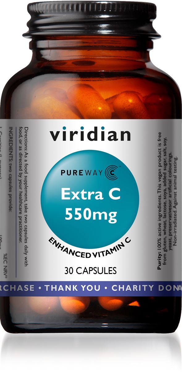 Viridian Extra C 550mg 30 Caps