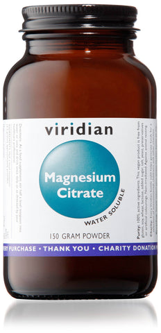 Viridian Magnesium Citrate Powder 150G