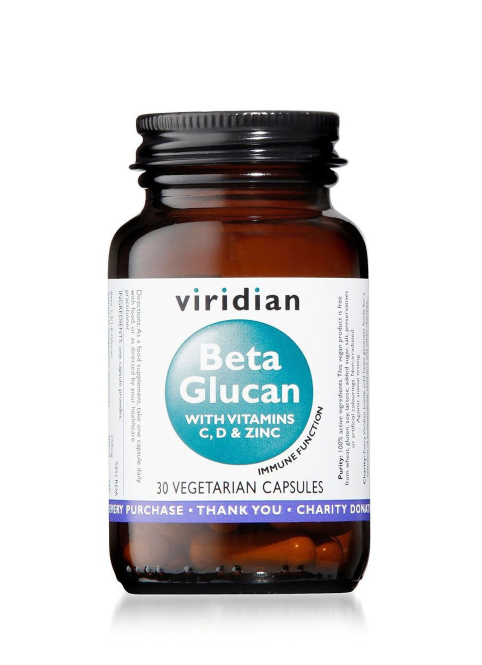 Viridian Immune Complex with Beta Glucans 30 Veg Caps