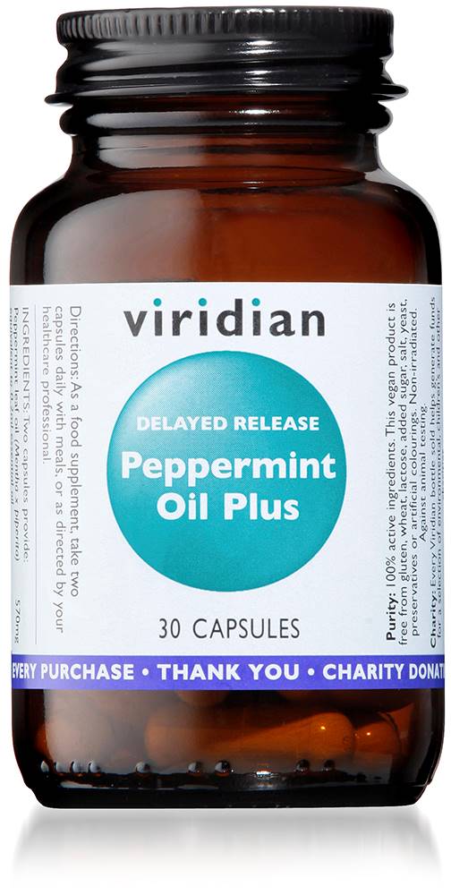 Viridian Peppermint Oil Plus 30 Capsules