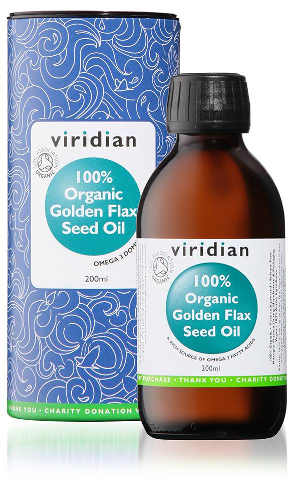 Viridian Golden Flaxseed Oil 200ml