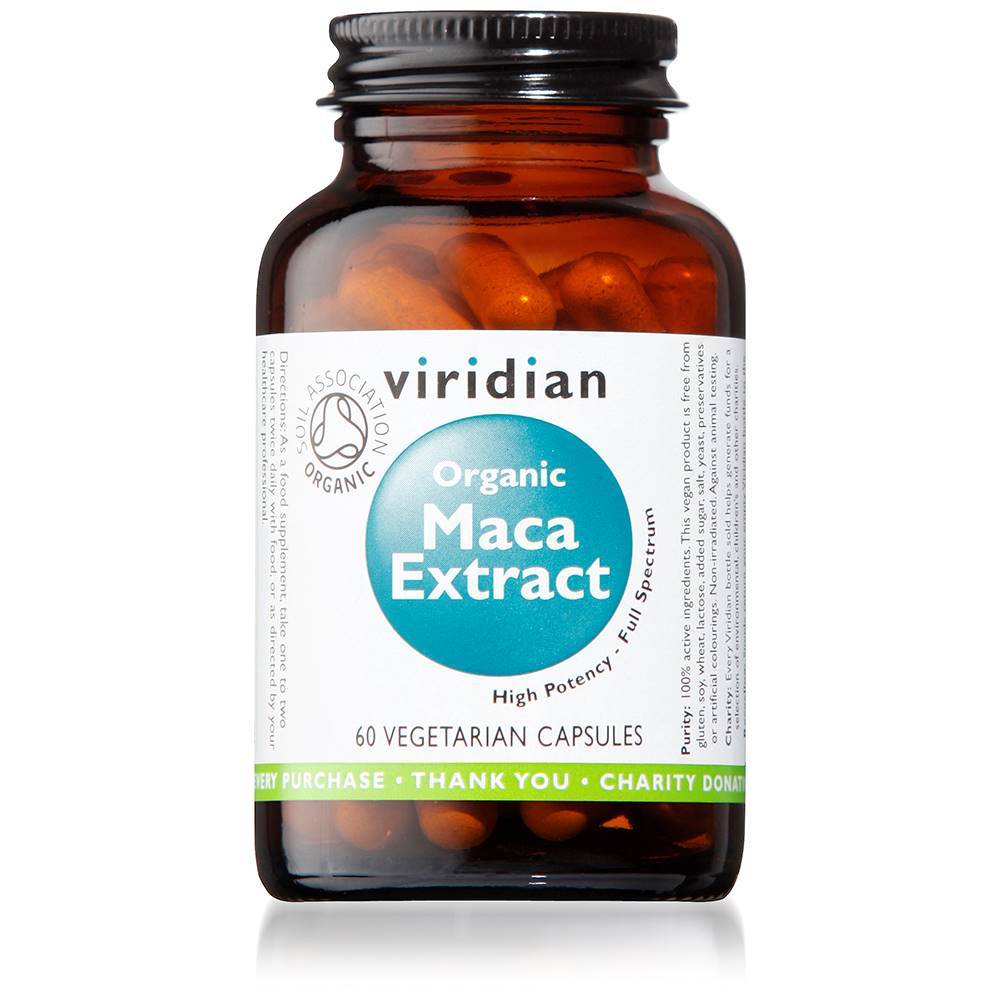 Viridian Organic Maca Extract 60 Caps