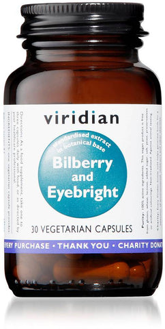Viridian Bilberry with Eyebright 30 Caps