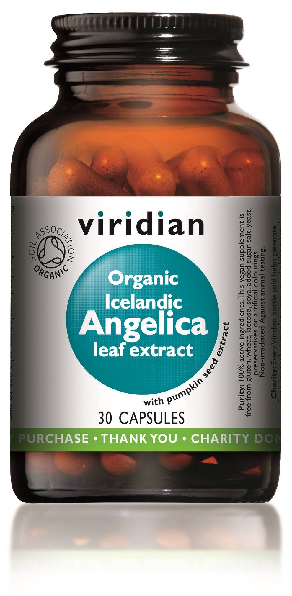 Viridian Organic Icelandic Angelica Leaf Extract 30 Caps