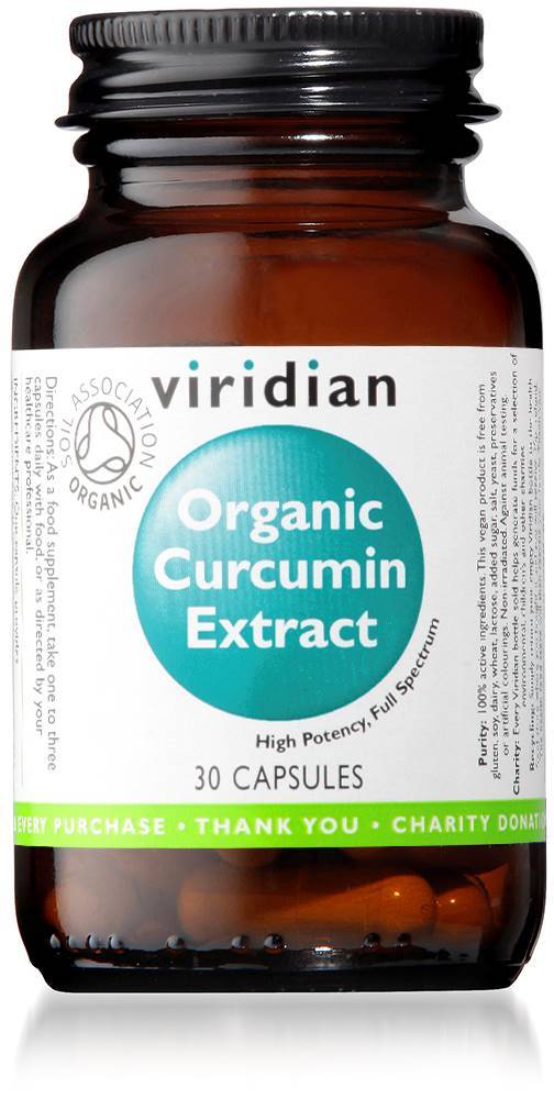 Viridian Organic Curcumin Extract 30 Caps