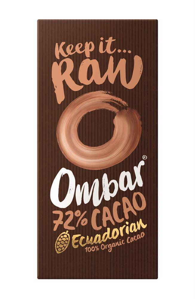 Ombar 72% Raw Cacao 70g