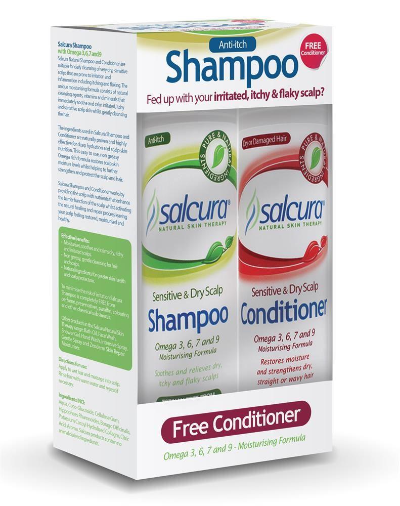 Salcura Omega Rich Shampoo with Free Conditioner 2 x 200ml