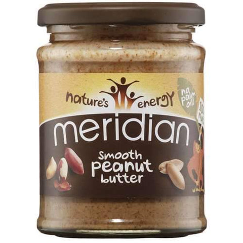 Meridian Organic Peanut Butter Smooth No Salt 100% Nuts 280G