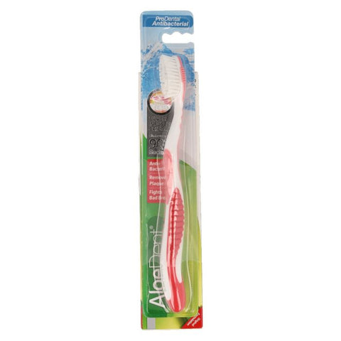 AloeDent Toothbrush Red
