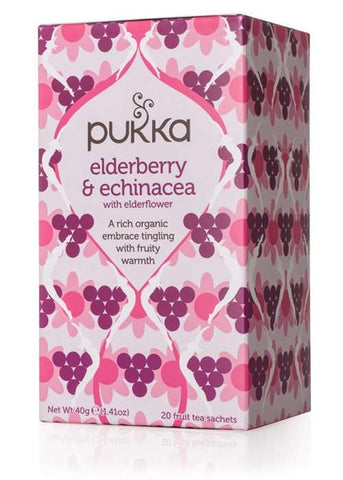 Pukka Organic Elderberry & Echinacea Tea 20 Bags