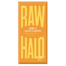 Raw Halo Organic Dark Choc Salted Caramel Raw 70g