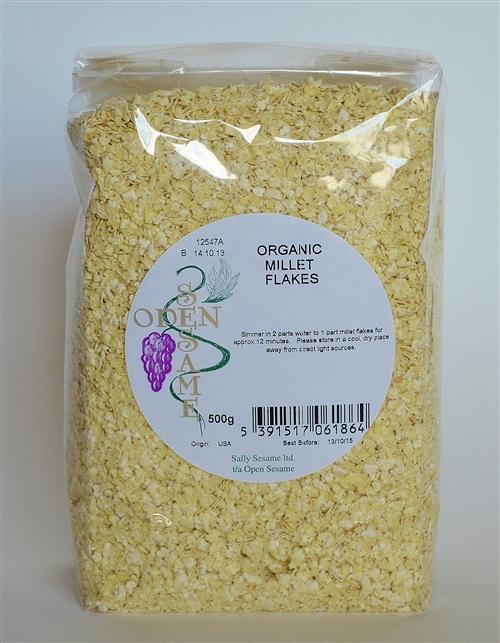 Open Sesame Millet Flakes Organic 500G