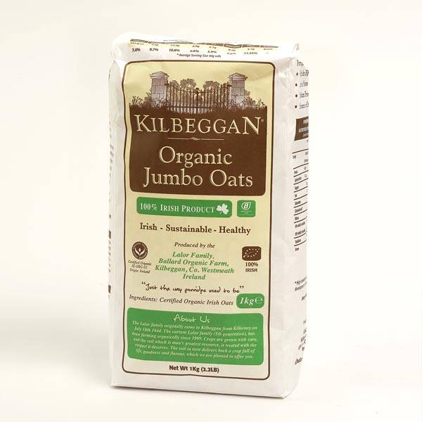 Kilbeggan Organic Jumbo Porridge Oats 1KG