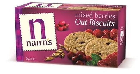 Nairns Mixed Berry Wheat Free Cookies