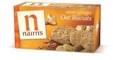 Nairns Stem Ginger Oat Biscuits Wheat Free 200G