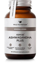 Wild Nutrition Food-Grown KSM-66 Ashwagandha Plus 60 Caps