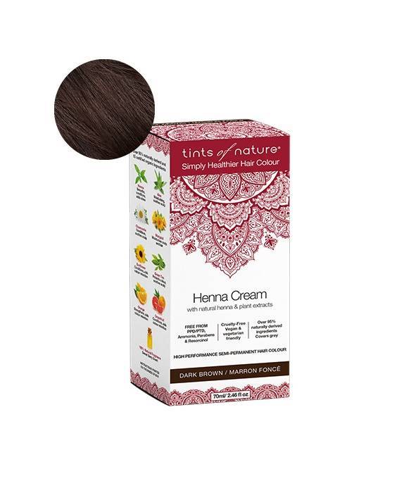 Tints of Nature Henna Cream Dark Brown 70ml