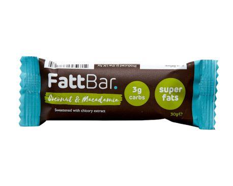 Fattbar Coconut & Macadamia Bar 30g