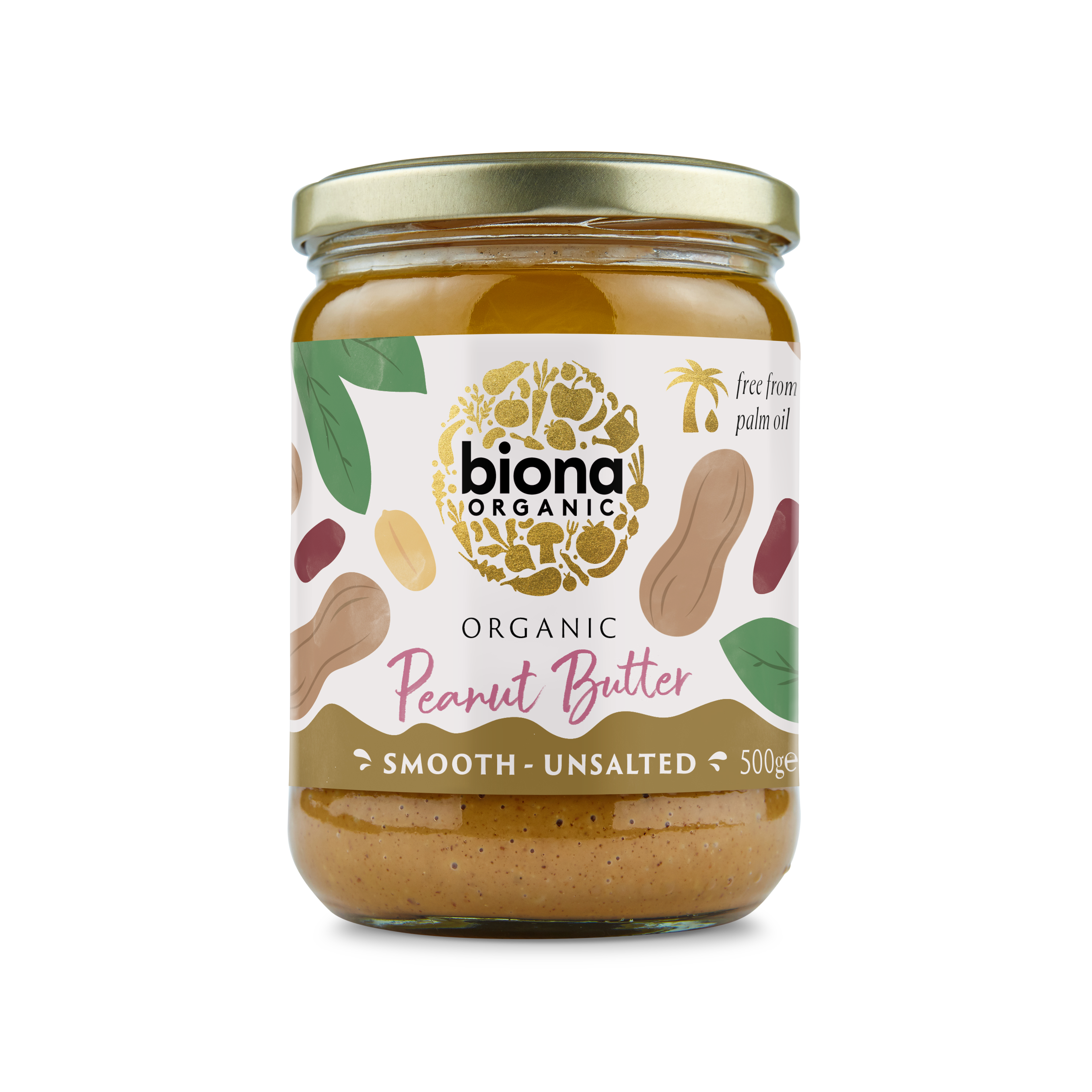 Biona Organic Smooth Peanut Butter 500G