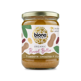 Biona Organic Smooth Peanut Butter 500G