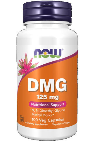 NOW Foods DMG (N-Dimethyl Glycine) 125 mg 100 Veg Capsules