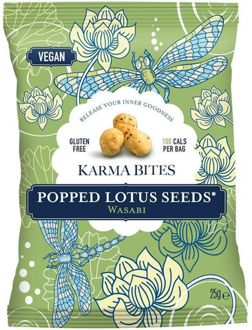 Karma Bites Popped Lotus Seeds Wasabi 25g