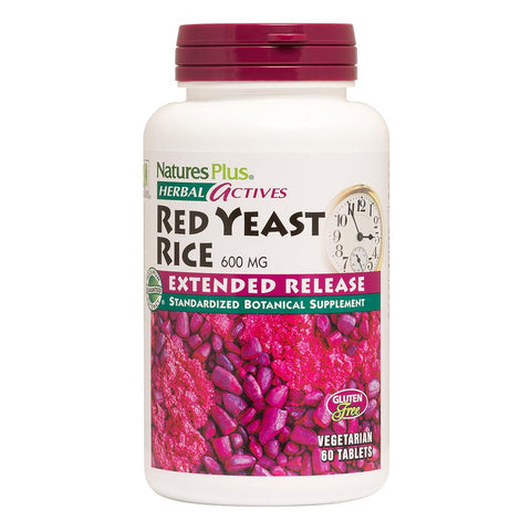 Natures Plus Red Yeast Rice 600mg Extended Release 60 Tabs