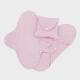ImseVimse Reusable Cotton Cloth Sanitary Pads Pink x 3