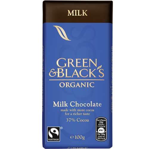 Green & Blacks Organic Milk Chocolate Bar 90g