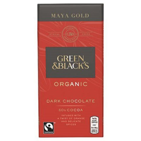 Green & Blacks Organic Maya Gold 60% Dark Chocolate 90g