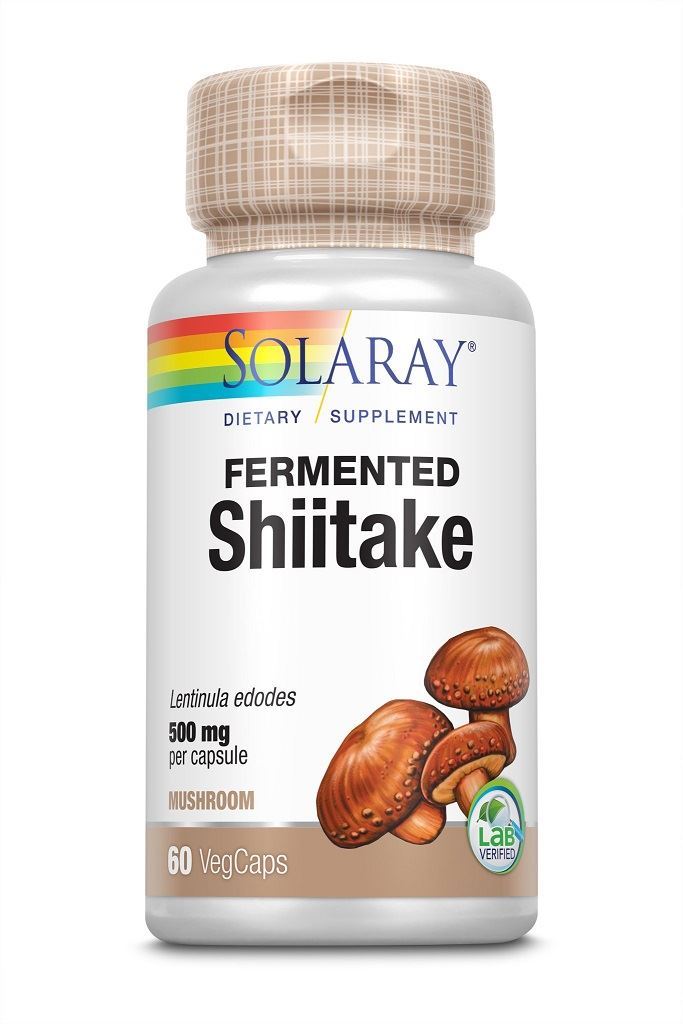 Solaray Fermented Shiitake Mushroom 500mg 60 Caps