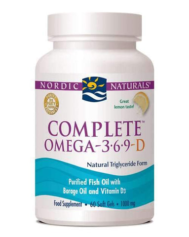 Nordic Naturals Complete Omega 3:6:9 With D3 60Softgels