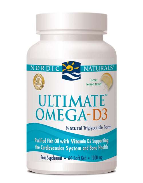 Nordic Naturals Ultimate Omega D-3 1000Mg  60 Softgels