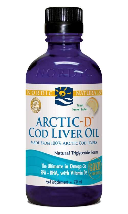 Nordic Naturals Arctic D Cod Liver Oil Lemon Flavour 237ml