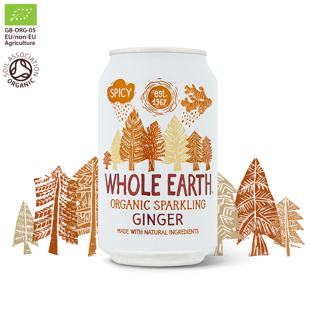 Whole Earth Organic Sparkling Ginger Drink 330ml