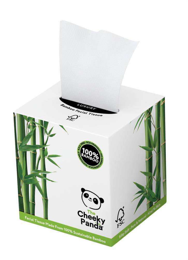 Cheeky Panda Bamboo Facial Tissue Cube 3 Ply