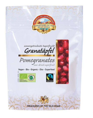 Pearls of Samarkand Fairtrade Organic Dried Pomegranates 100g