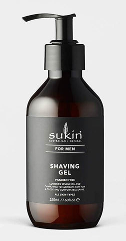 Sukin Shaving Gel for Men 225ml