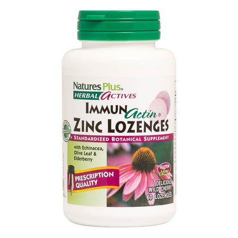 Natures Plus ImmunActin Zinc Lozenges 60