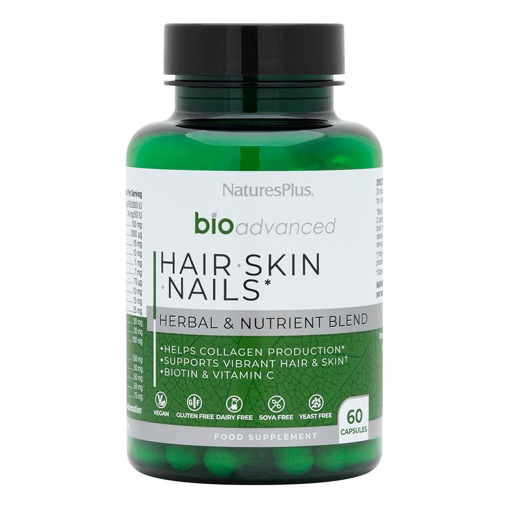 Natures Plus BioAdvanced Hair Skin & Nails 60 Caps