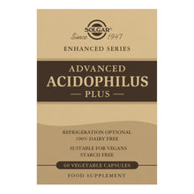 Solgar Advanced Acidophilus Plus (100% Dairy Free) Vegetable Capsules 120