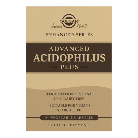 Solgar Advanced Acidophilus Plus (100% Dairy Free) Vegetable Capsules 120