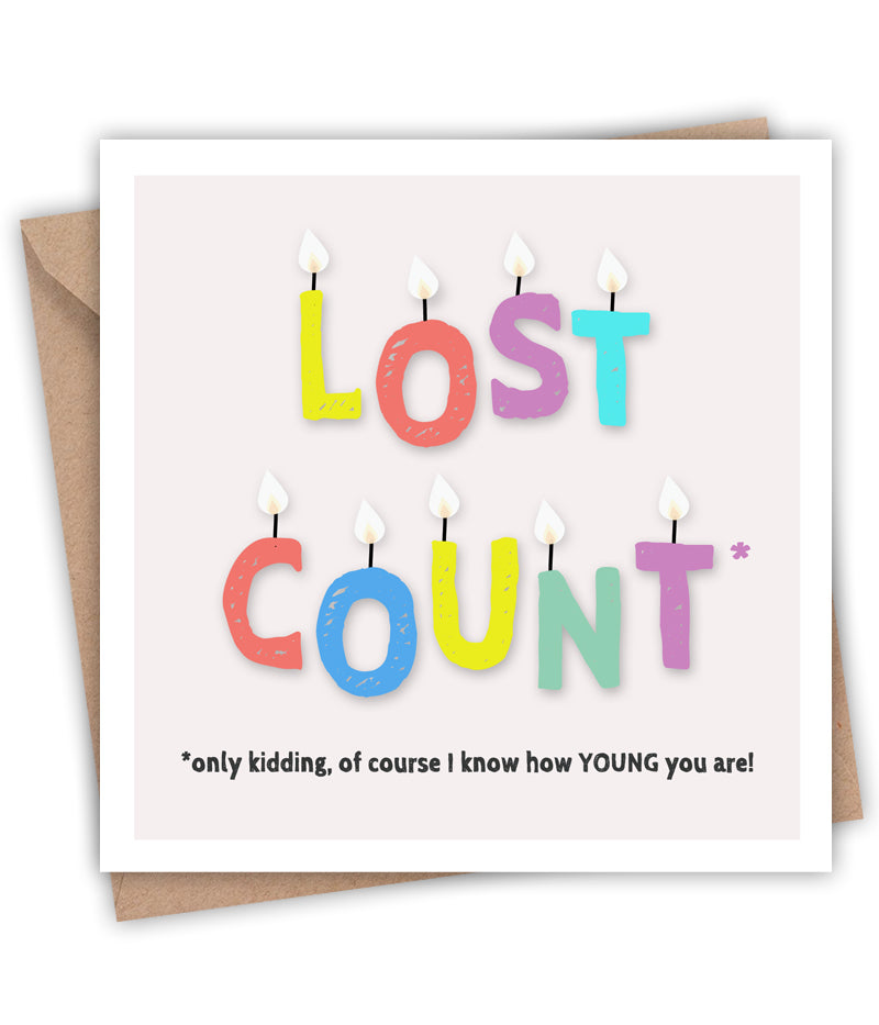 Lainey K Lost Count Birthday Card