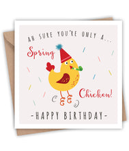 Lainey K Spring Chicken Birthday Card