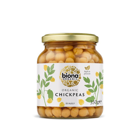 Biona Organic Chickpeas Jar 350G