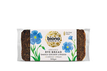 Biona Organic Bread Rye - Omega Golden Linseed 500g