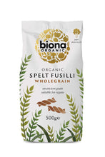 Biona Organic Spelt Fusilli Wholegrain 500G